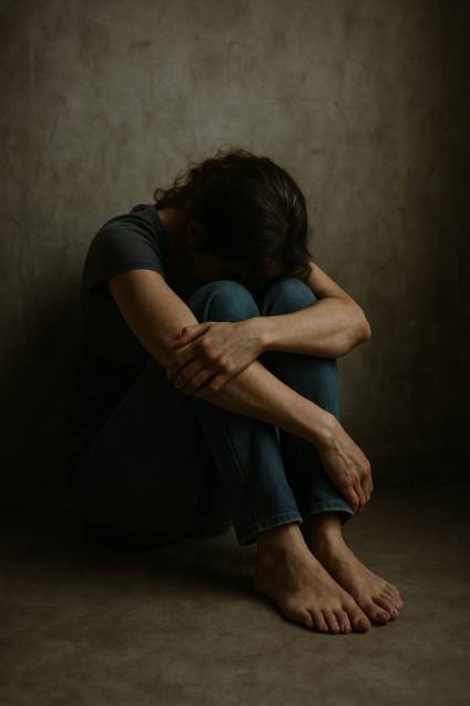 woman in dispair